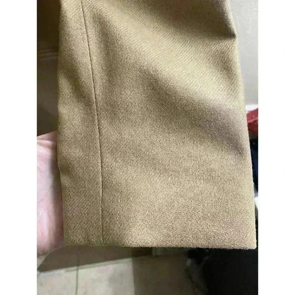 Vintage Sag Harbor 100% Wool Tan Blazer Jacket Women's Size 6 Petite Button - Picture 6 of 10